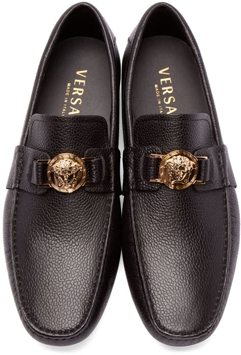 men's versace slippers|Versace loafers men's.